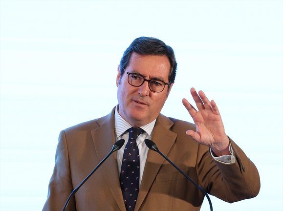 El presidente de la Confederación Española de Organizaciones Empresariales (CEOE), Antonio Garamendi. EP / Marta Fernández