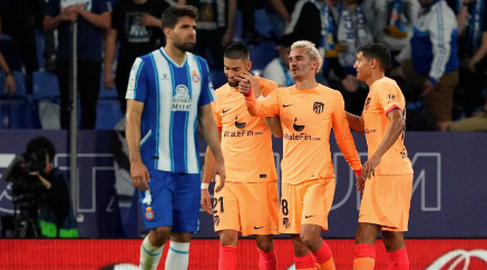 Griezmann, tras marcar el polémico gol en el Espanyol - Atlético EFE