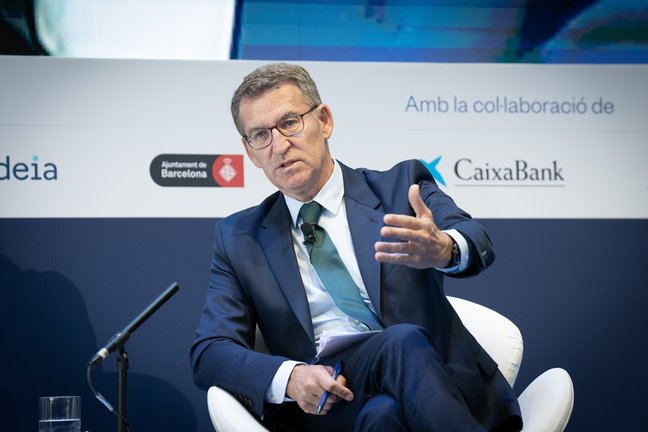 El líder de PP, Alberto Núñez Feijóo. EP / David Zorrakino