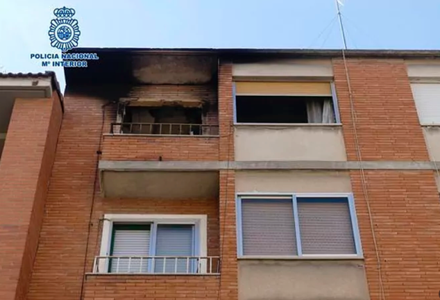 Incendio en Zaragoza en foto de archivo. EFE