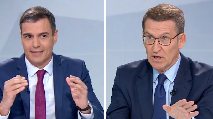 Pedro Sánchez y Alberto Núñez Feijóo, los candidatos de PSOE y PP, han debatido sus propuestas para las elecciones generales del próximo 23 de julio.