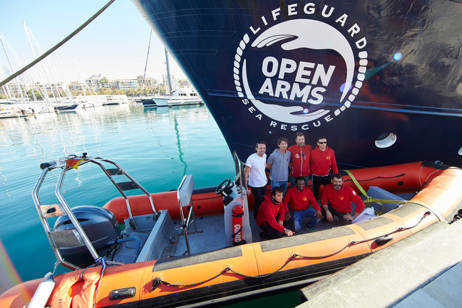 Imagen de archivo de uno de los barcos de la ONG Open Arms. EFE/Alejandro García
