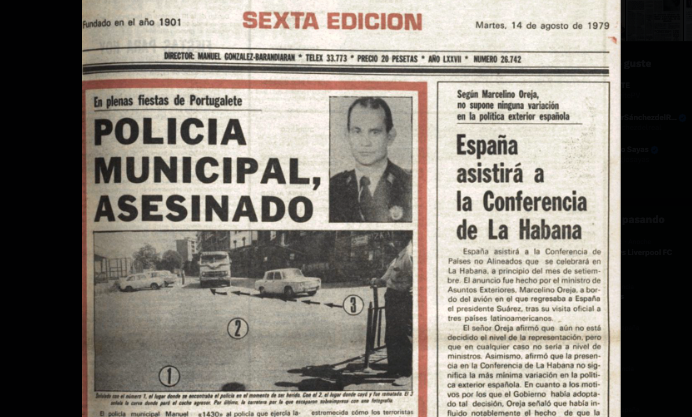Captura de pantalla del recorte compartido por Consuelo Ordoñez de 1979.
