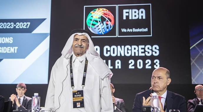 El catarí Sheikh Saud Ali Al Thani, nuevo presidente de la FIBA
23/8/2023