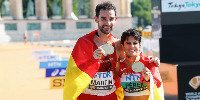 El extremeño Álvaro Martín y la granadina María Pérez han hecho historia en el atletismo español.