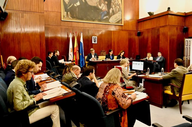 Pleno del Ayuntamiento de Santander.