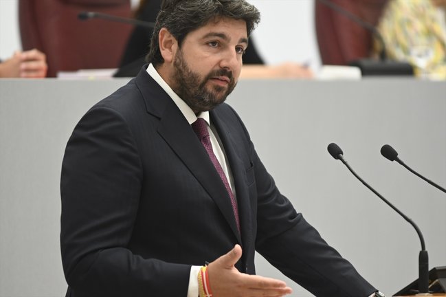 El candidato del Partido Popular para presidir Murcia, Fernando López Miras. EP / Martín C