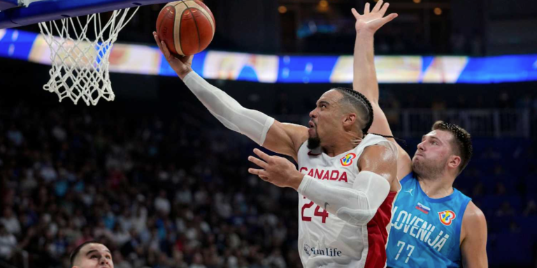 Canadá ha conseguido el pase a sus primeras semifinales de un Mundial de baloncesto al dejar en la cuneta a la Eslovenia de Luka Doncic (100-89), que no pudo aguantar el infernal ritmo anotador de una selección norteamericana que se jugará el pase a la final contra Serbia.
