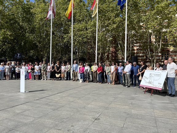 Concentración en Logroño en contra de la violencia machista. / ep