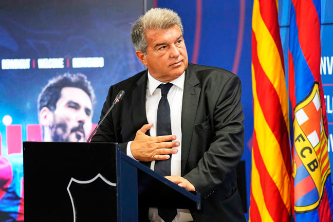 Joan Laporta, presidente del FC Barcelona, en una imagen de archivo. EFE/Alejandro García
