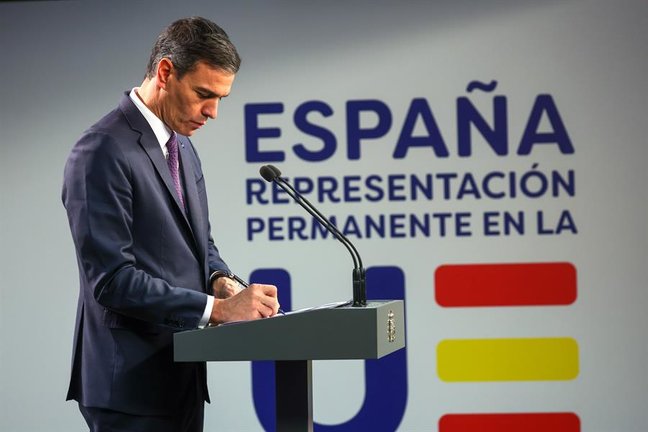 El presidente del Gobierno en funciones, Pedro Sánchez. EFE / OLIVIER HOSLET