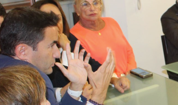Pedro Casares durante la reunión con la Ejecutiva del PSOE de Santander.