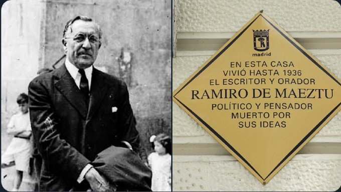 Hace 87 años, 29 de octubre de 1936, fue asesinado Ramiro de Maeztu y otras 31 personas en las tapias del cementerio de Aravaca.