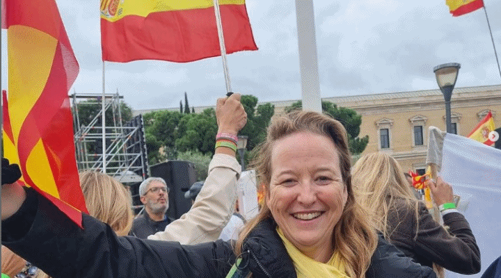 Vox Cantabria en la manifestación contra la amnistía de Sánchez
