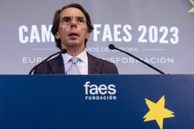 El expresidente del Gobierno de España José María Aznar. EP / Carlos Luján / Archivo