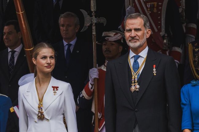 La Princesa de Asturias y el Rey de España. / A.E.