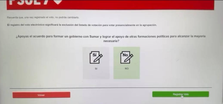 Esta es la pregunta que hace el PSOE a sus militantes.