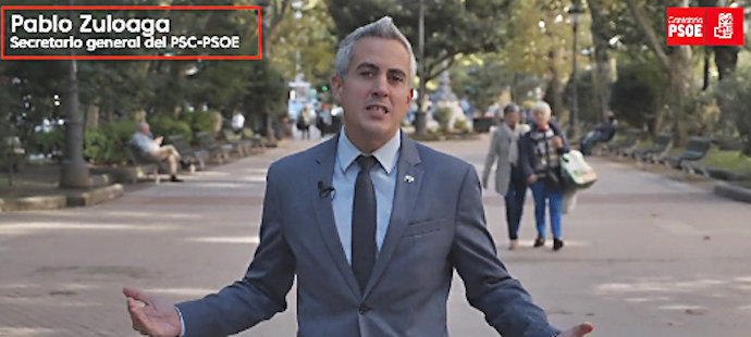Zuloaga en un vídeo propagandístico blanquea la amnistía y pide a los socialistas cántabros que den un cheque en blanco ante el golpe de Sánchez.
