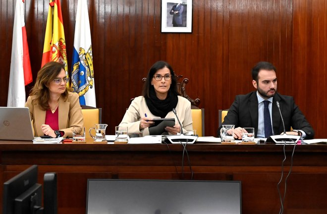 La alcaldesa de Santander, Gema Igual, en el Pleno del Ayuntamiento. / Alerta
