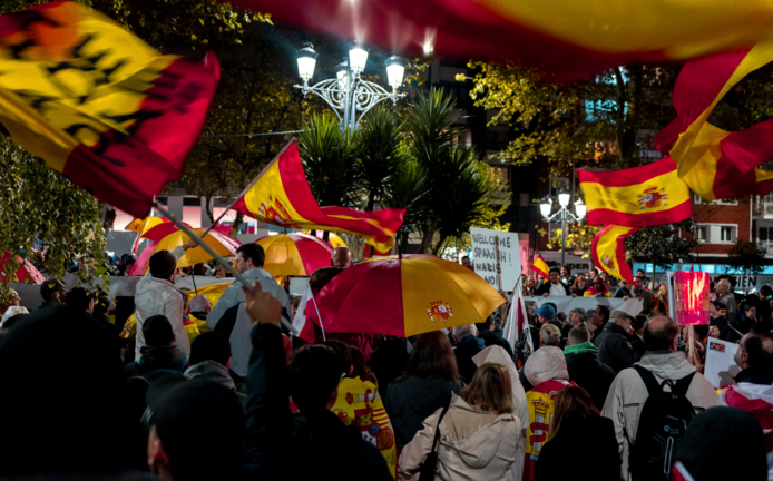 Protestas contra Sánchez y la amnistía a los golpistas catalanes. / EP
