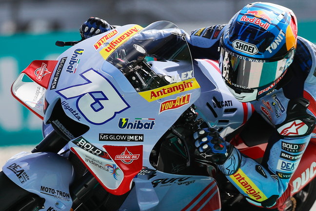 El español Alex Márquez en la carrera "sprint" de MotoGP del Gran Premio de Malasia./ EFE