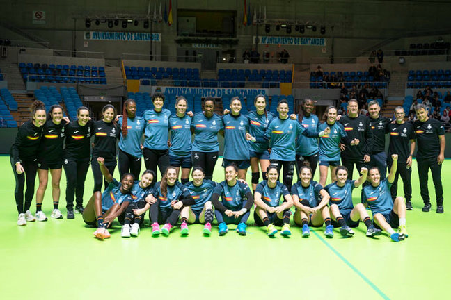 La selección española de balonmano femenino, 'Las Guerreras'. EFE/Pedro Puente Hoyos