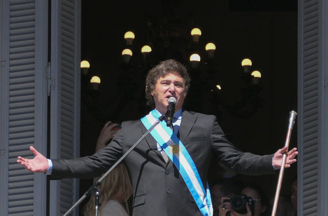 El presidente de Argentina, Javier Milei. EFE/Enrique García Medina