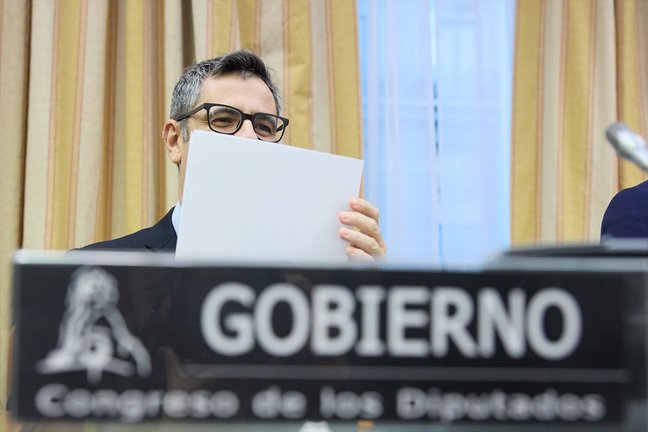 El ministro de la Presidencia, Relaciones con las Cortes y Justicia, Félix Bolaños. EP / Jesús Hellín