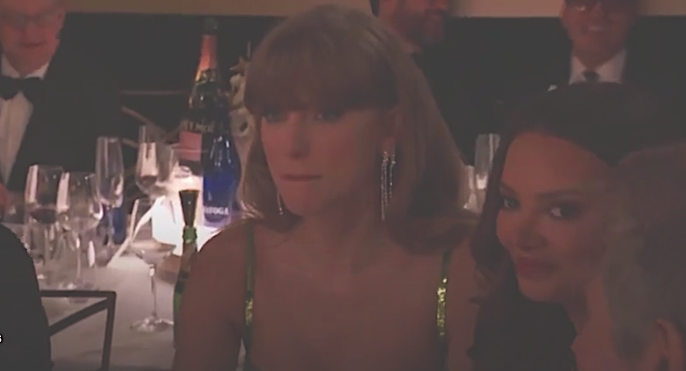 Taylor Swift tras la broma que realizó el presentador. / Alerta