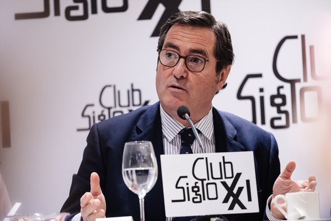 El presidente de la CEOE, Antonio Garamendi. EP / Carlos Luján