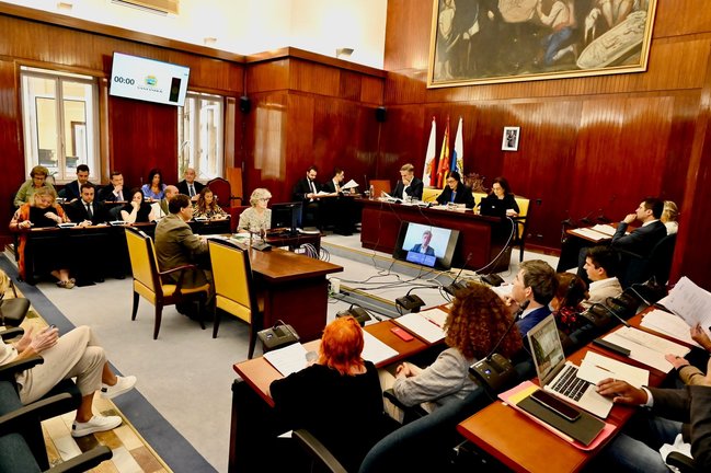 Pleno del Ayuntamiento de Santander. / Alerta