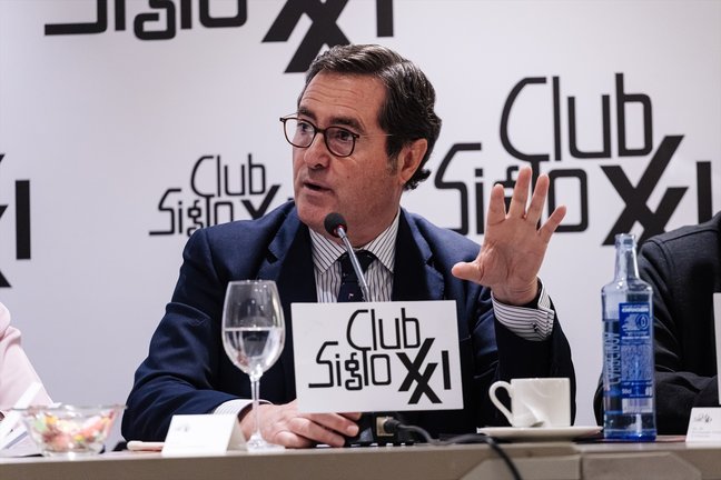 El presidente de la CEOE, Antonio Garamendi. EP / Carlos Luján