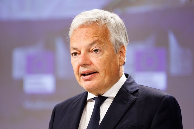 El Comisario de Justicia Europeo,  Didier Reynders. EP / Christophe Licoppe