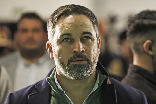 El líder de Vox, Santiago Abascal. / ADRIÁN LUGO