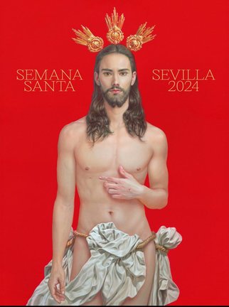 Así es el 'polémico' cartel oficial de la Semana Santa de Sevilla de este año.