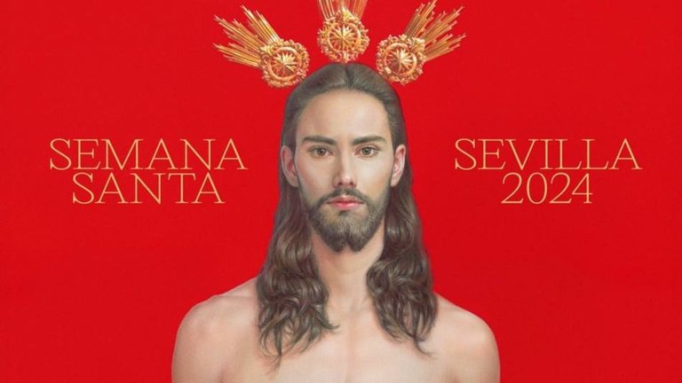 Así es el 'polémico' cartel oficial de la Semana Santa de Sevilla de este año.
