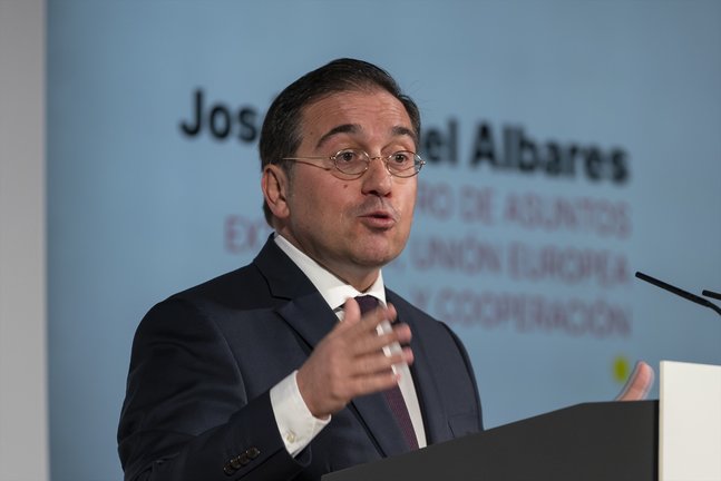 El ministro de Asuntos Exteriores, José Manuel Albares. EP / Guillermo Gutierrez Carrasca