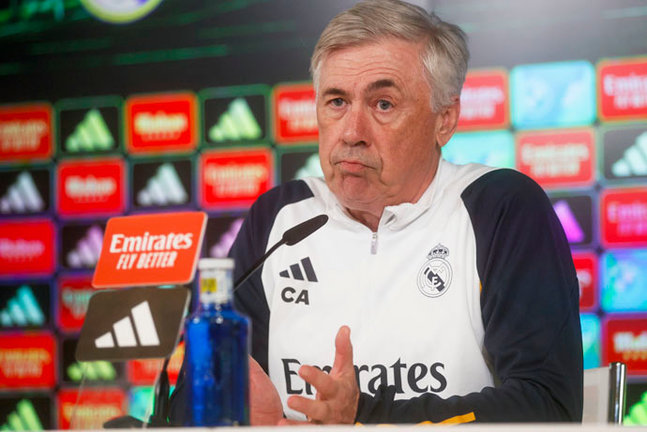 El entrenador del Real Madrid, Carlo Ancelotti. EFE/ Fernando Alvarado