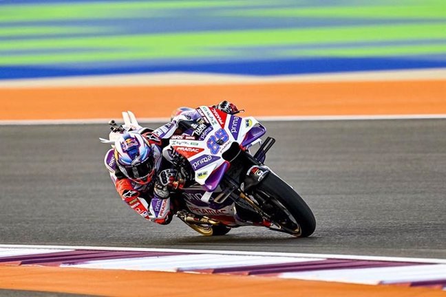 El piloto español de MotoGP Jorge Martín (Ducati), en el GP de Catar 2023. / e.p. / gigi soldano