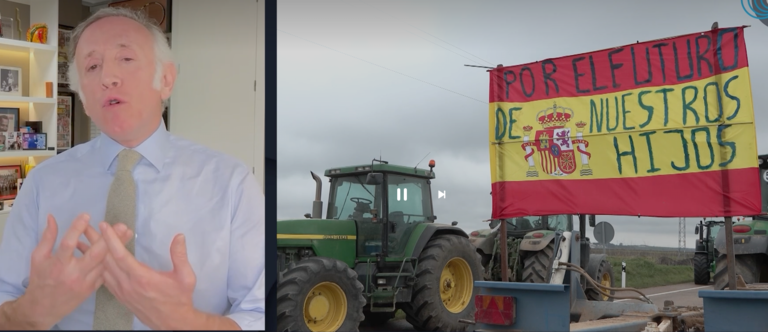 Eduardo Inda ha salido al paso de las críticas que está escuchando estos días contra los agricultores que vienen desde "los medios de comunicación afectos al Gobierno".