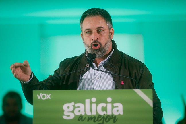 El líder de Vox, Santiago Abascal. EP / Carlos Castro