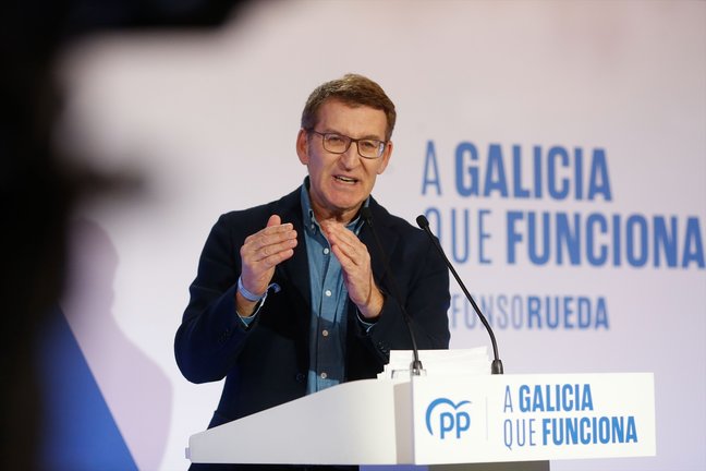 El presidente del Partido Popular, Alberto Núñez Feijóo. EP / Carlos Castro