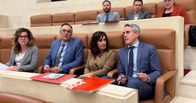 Bancada del Partido Socialista en el Parlamento de Cantabria. / A.E.