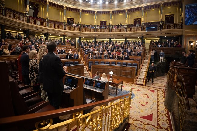 Diputados en el hemiciclo durante una sesión plenaria. EP / Eduardo Parra