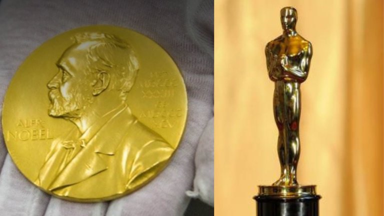 Premio Nobel y la estatuilla de los Oscar. / Alerta