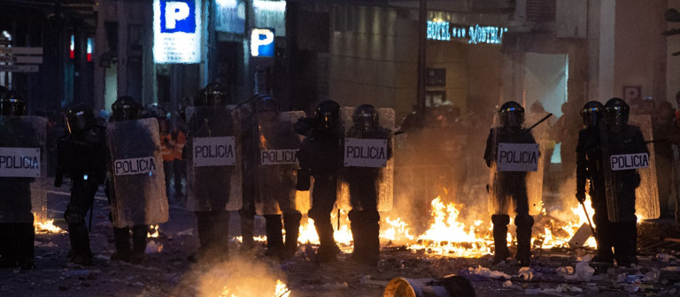 Imagen de los disturbios de Barcelona que pueden quedar amnistiados. / EP