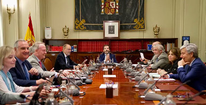 Vicente Guilarte preside un pleno del Consejo General del Poder Judicial. / EFE