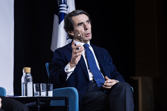 El expresidente del Gobierno José María Aznar. EP / Carlos Luján