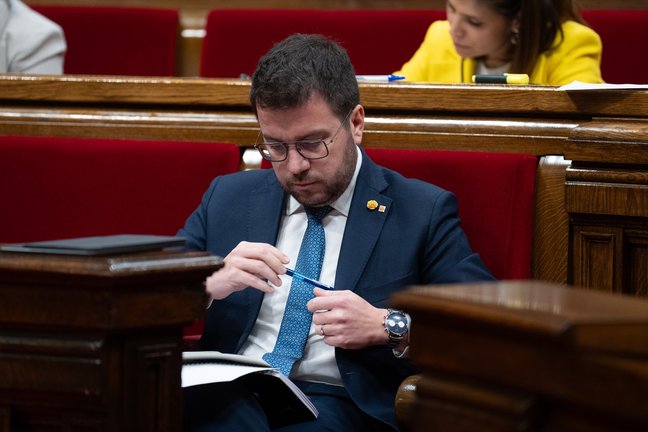 El presidente de la Generalitat de Catalunya, Pere Aragonés. EP / David Zorrakino