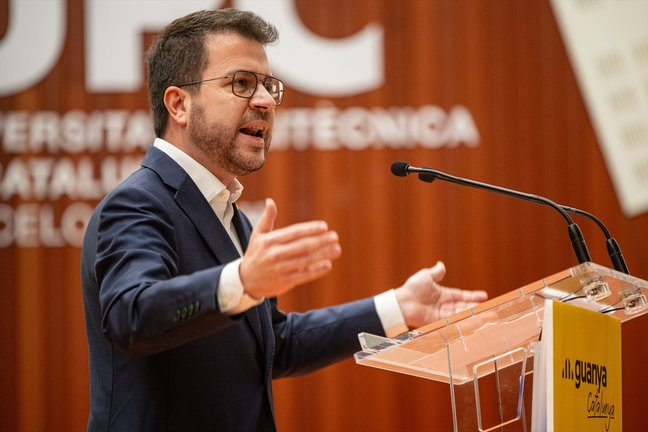 El presidente de la Generalitat de Catalunya, Pere Aragonès. EP / Lorena Sopêna